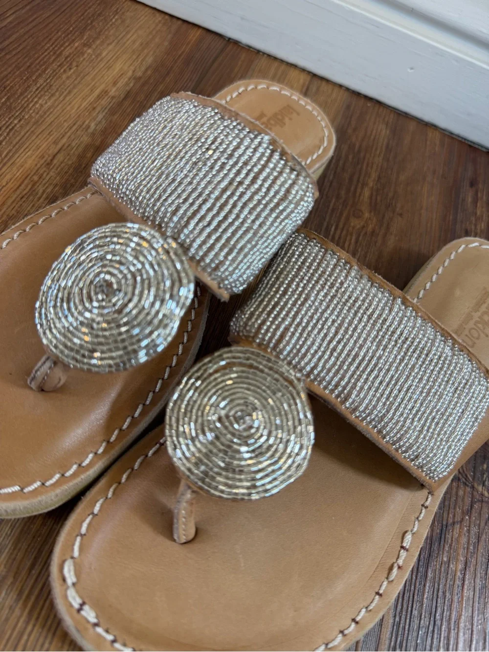 Laidback London Heron LP Leather Sandal Silver handmade Size 6 EU 36